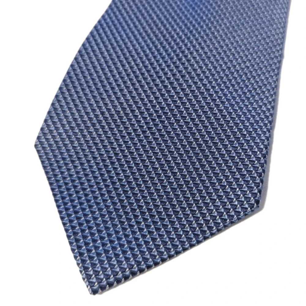 Lauren Ralph Lauren‎ Men's Navy Blue Patterned 100% Silk Tie Geometric Handmade